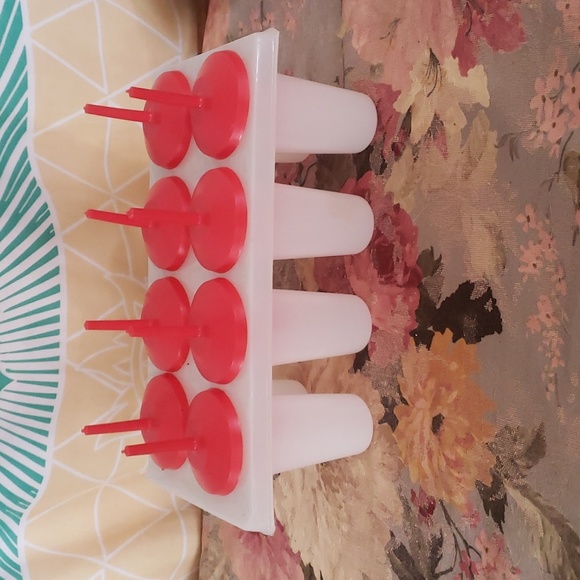 Vintage Tray Of LustroWare 8 Freezer Popsicle Mold Ice Cream Frozen Pops #3 - Picture 2 of 5